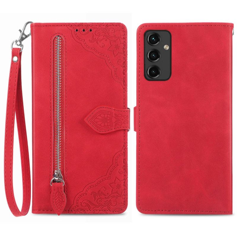 Folio Cover Samsung Galaxy A14 / A14 5G Portamonete In Pizzo