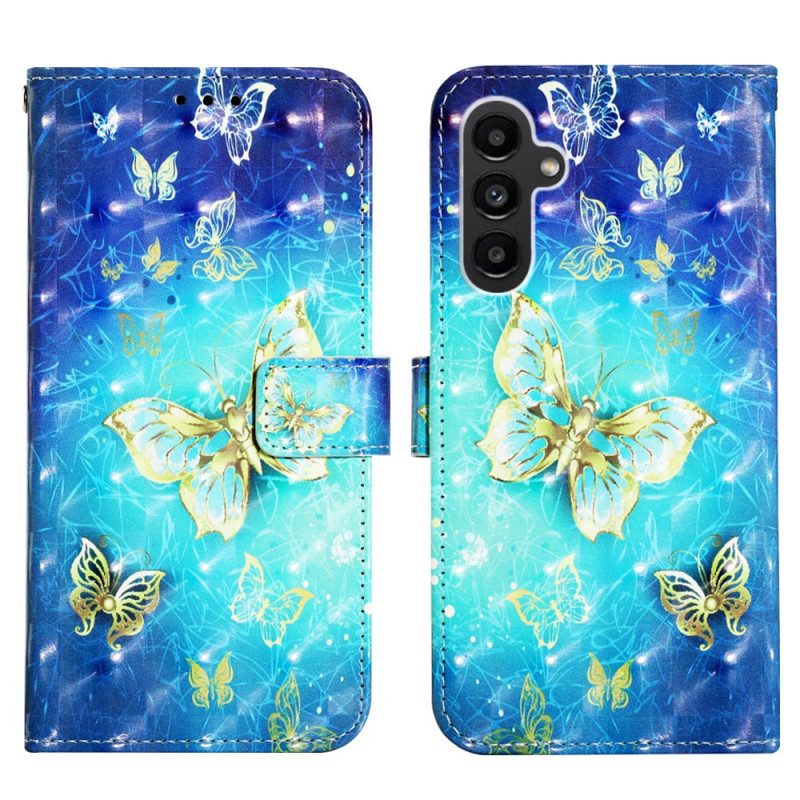 Folio Cover Samsung Galaxy A14 / A14 5G Splendide Farfalle Perizoma