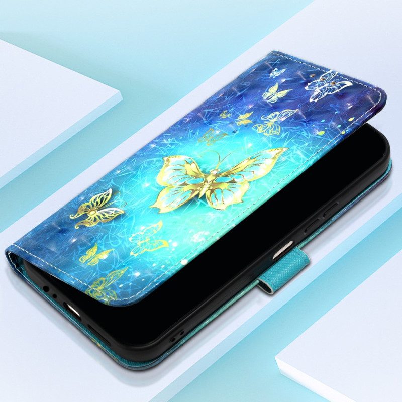 Folio Cover Samsung Galaxy A14 / A14 5G Splendide Farfalle Perizoma