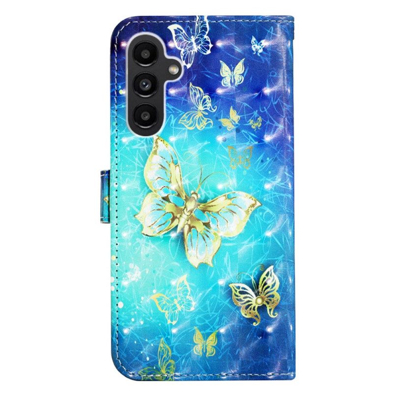 Folio Cover Samsung Galaxy A14 / A14 5G Splendide Farfalle Perizoma