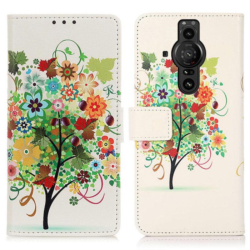 Folio Cover Sony Xperia Pro-I Albero In Fiore