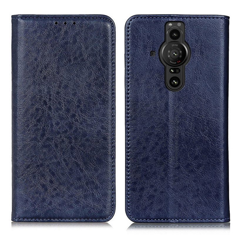 Folio Cover Sony Xperia Pro-I Custodia in pelle Ecopelle Testurizzata