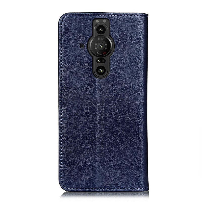 Folio Cover Sony Xperia Pro-I Custodia in pelle Ecopelle Testurizzata