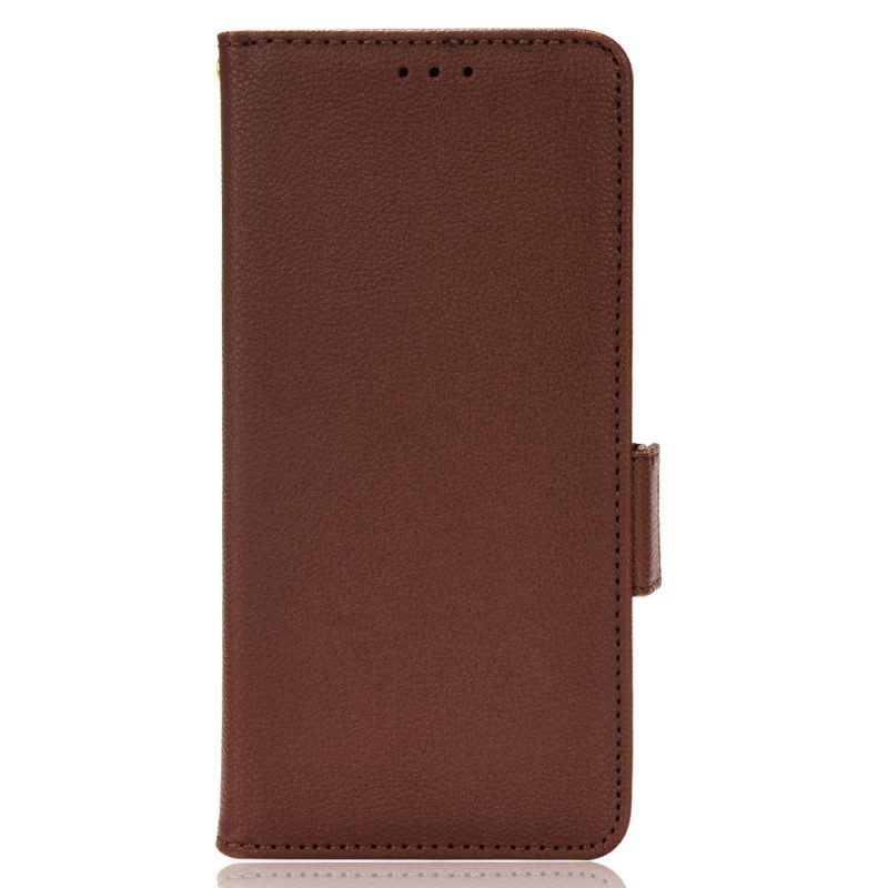 Folio Cover Sony Xperia Pro-I Effetto Pelle Litchi Premium