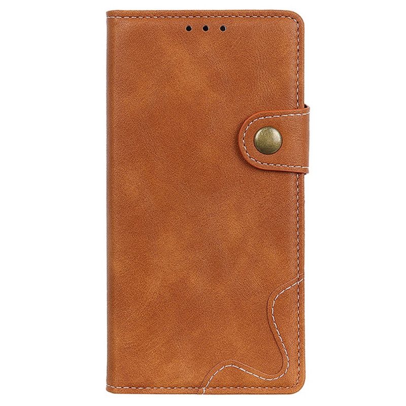 Folio Cover Sony Xperia Pro-I Pulsante Di Cucito Artistico