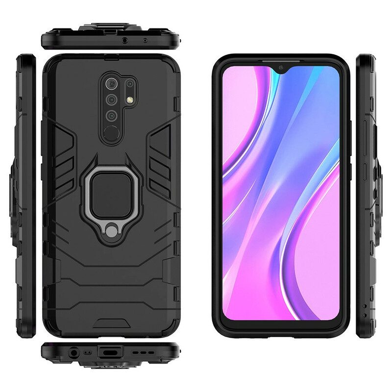 Cover Xiaomi Redmi 9 Anello Resistente