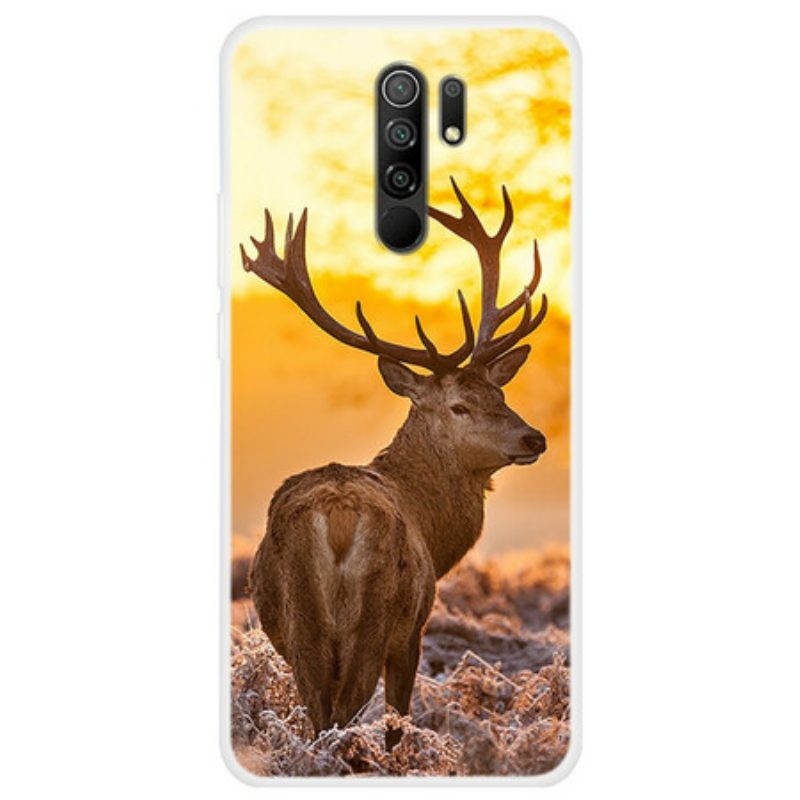 Cover Xiaomi Redmi 9 Cervo E Paesaggio