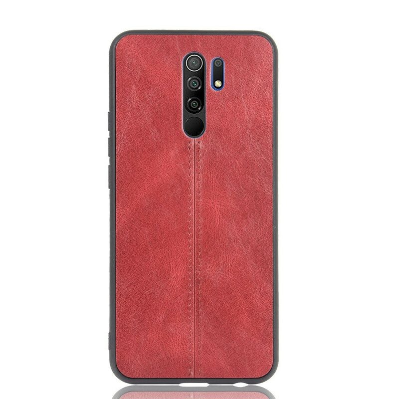 Cover Xiaomi Redmi 9 Effetto Pelle Couture