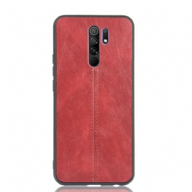 Cover Xiaomi Redmi 9 Effetto Pelle Couture