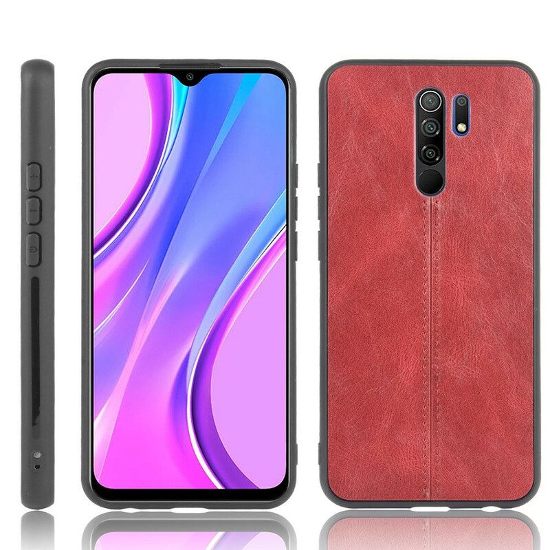 Cover Xiaomi Redmi 9 Effetto Pelle Couture