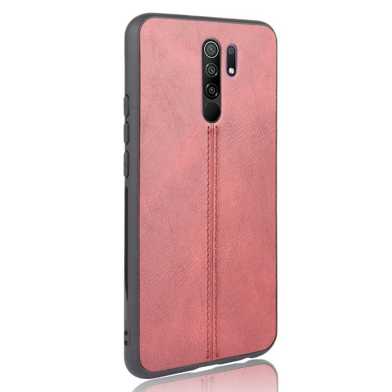 Cover Xiaomi Redmi 9 Effetto Pelle Couture