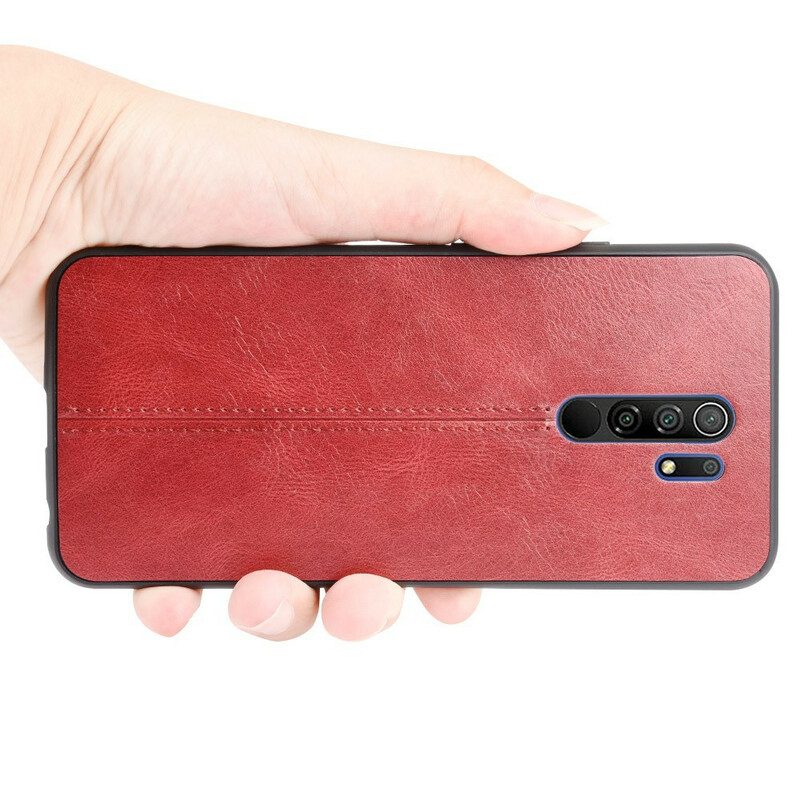 Cover Xiaomi Redmi 9 Effetto Pelle Couture