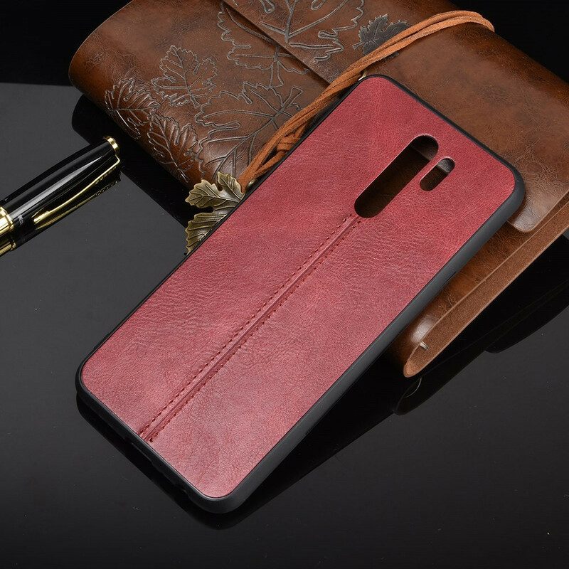 Cover Xiaomi Redmi 9 Effetto Pelle Couture