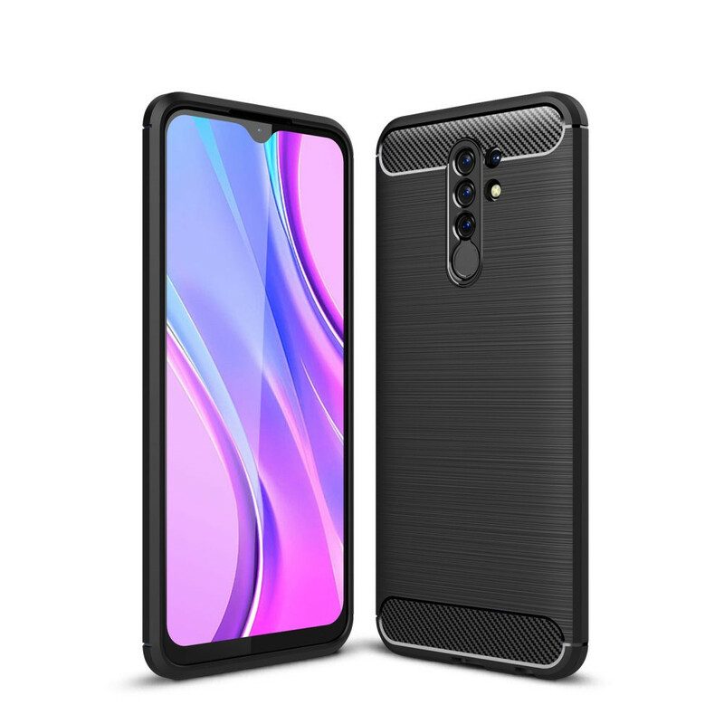 Cover Xiaomi Redmi 9 Fibra Di Carbonio Spazzolata