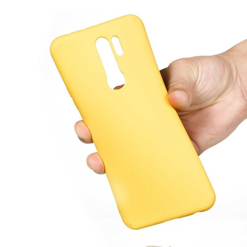 Cover Xiaomi Redmi 9 Silicone Liquido Con Cordino