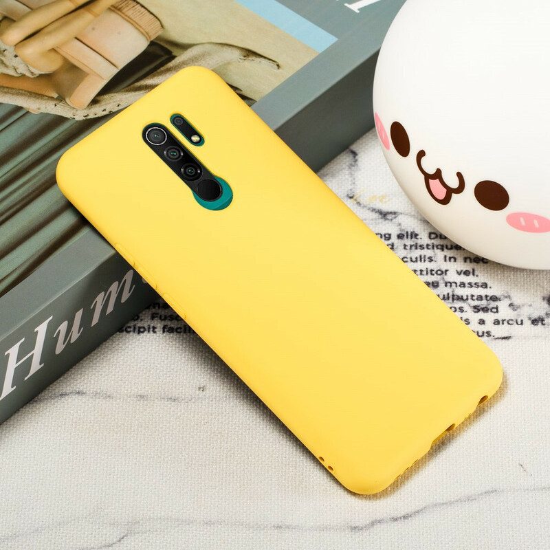 Cover Xiaomi Redmi 9 Silicone Liquido Con Cordino