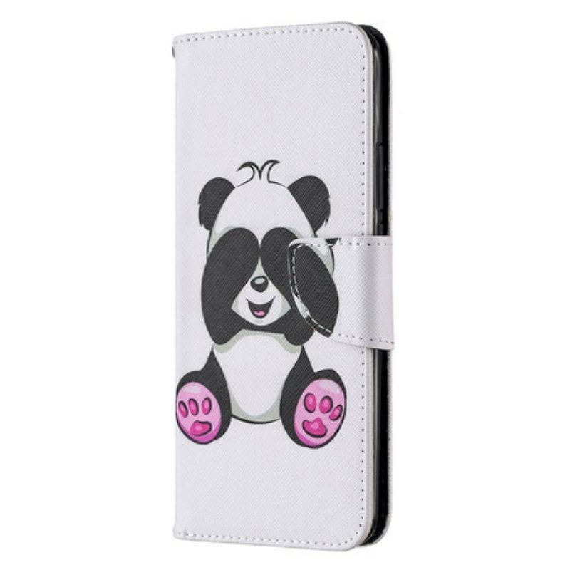 Custodia A Portafoglio Xiaomi Redmi 9 Divertimento Panda