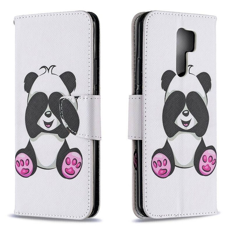 Custodia A Portafoglio Xiaomi Redmi 9 Divertimento Panda