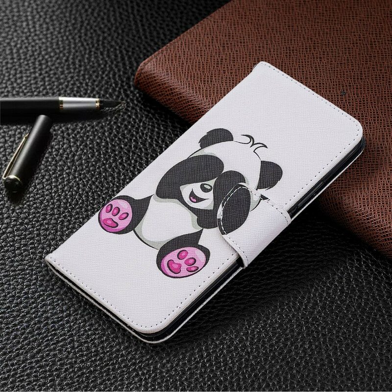 Custodia A Portafoglio Xiaomi Redmi 9 Divertimento Panda