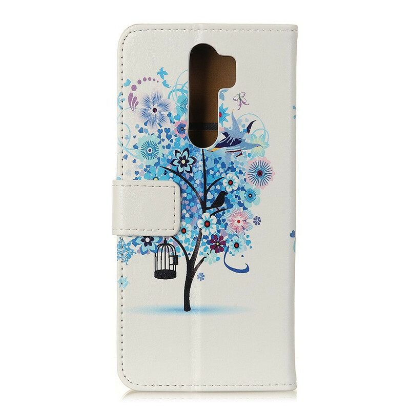 Custodia in pelle Xiaomi Redmi 9 Albero In Fiore