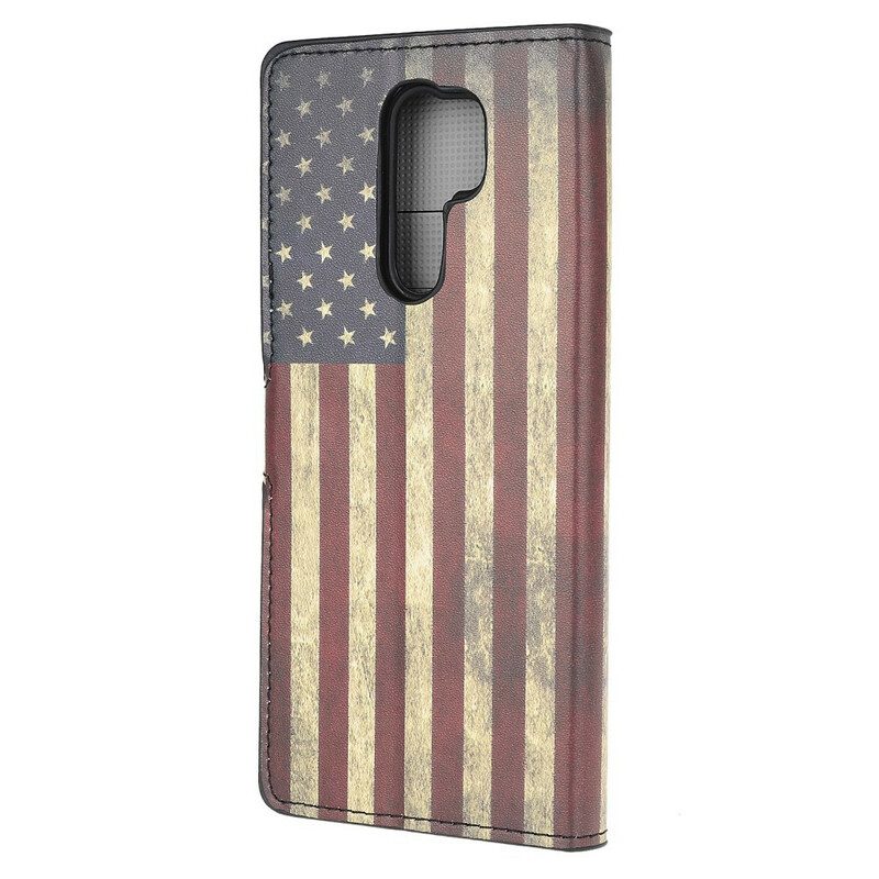 Custodia in pelle Xiaomi Redmi 9 Bandiera Americana