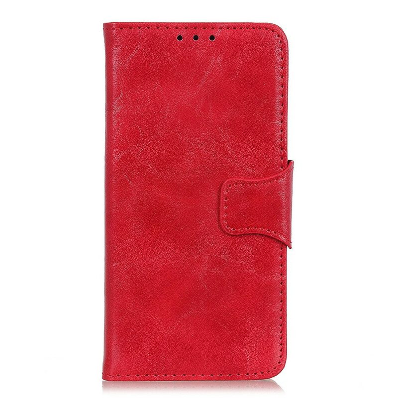 Custodia in pelle Xiaomi Redmi 9 Chiusura Reversibile In Pelle Crosta