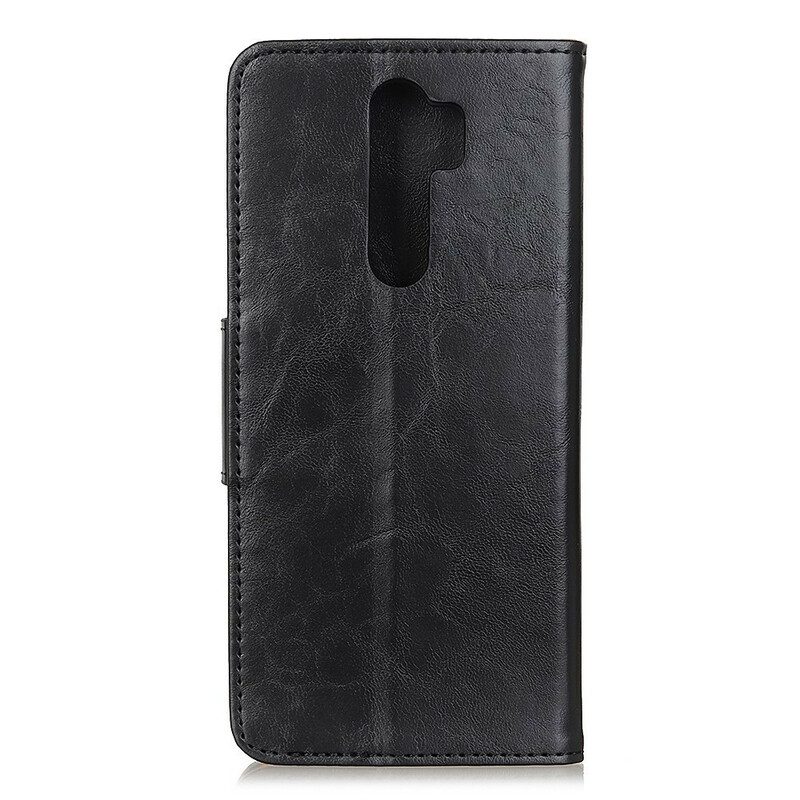 Custodia in pelle Xiaomi Redmi 9 Chiusura Reversibile In Pelle Crosta