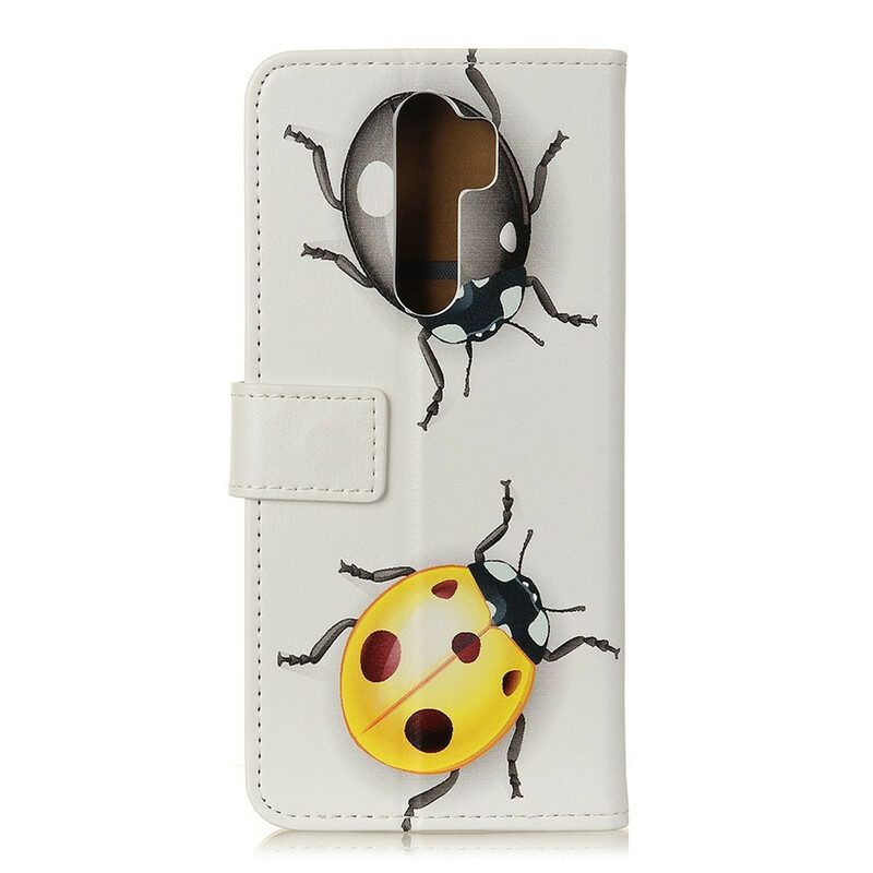 Custodia in pelle Xiaomi Redmi 9 Coccinelle