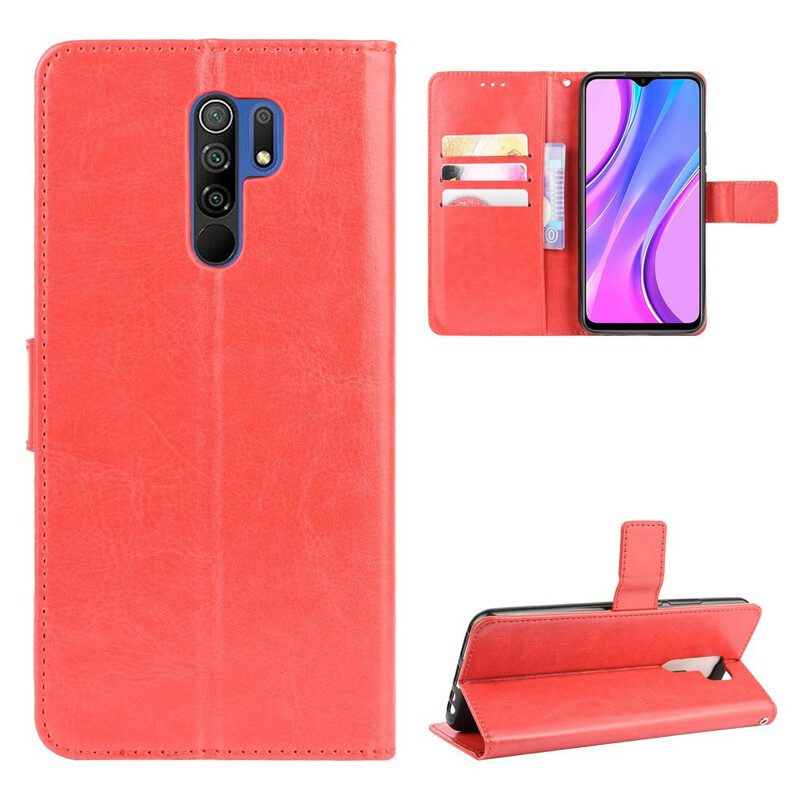 Custodia in pelle Xiaomi Redmi 9 Ecopelle Appariscente