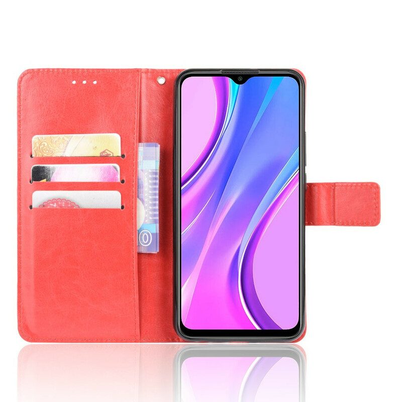 Custodia in pelle Xiaomi Redmi 9 Ecopelle Appariscente