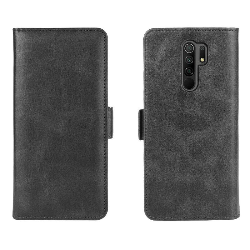 Custodia in pelle Xiaomi Redmi 9 Folio Cover Doppio Lembo