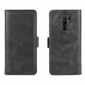 Custodia in pelle Xiaomi Redmi 9 Folio Cover Doppio Lembo