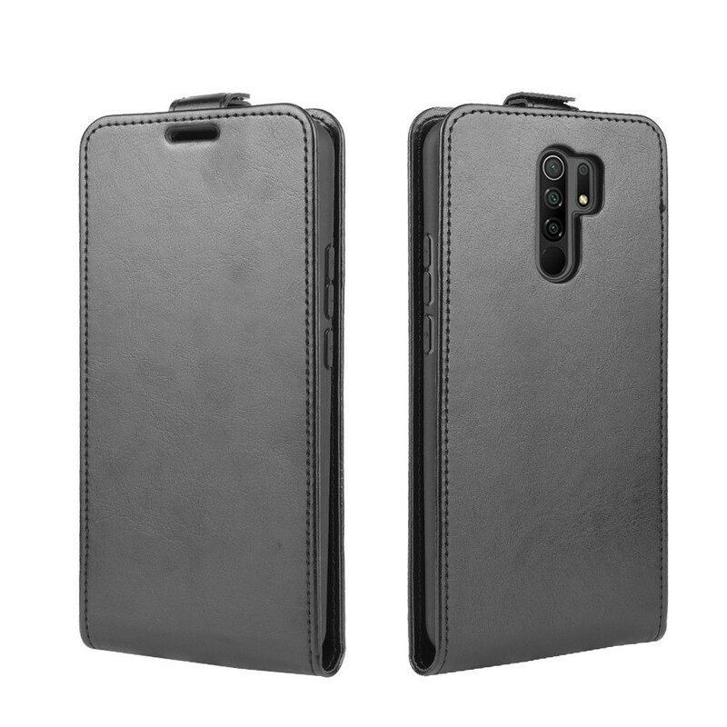 Custodia in pelle Xiaomi Redmi 9 Folio Cover Effetto Pelle Pieghevole