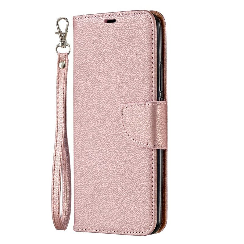 Custodia in pelle Xiaomi Redmi 9 Folio Cover Litchi Rabat Obliquo