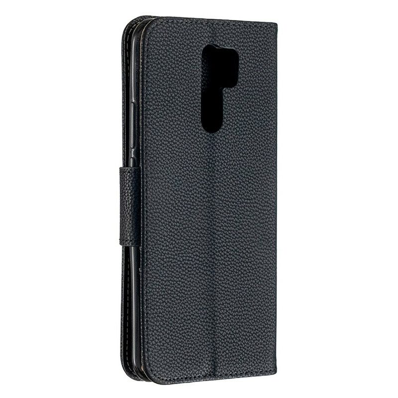 Custodia in pelle Xiaomi Redmi 9 Folio Cover Litchi Rabat Obliquo