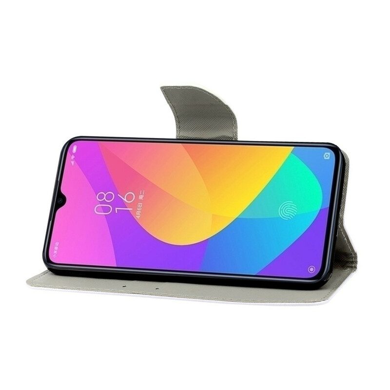 Custodia in pelle Xiaomi Redmi 9 Mandala Con Spalline Vistose