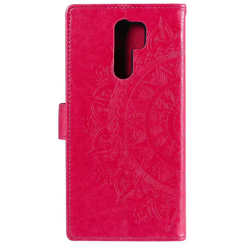 Custodia in pelle Xiaomi Redmi 9 Mandala Del Sole