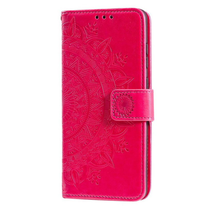 Custodia in pelle Xiaomi Redmi 9 Mandala Del Sole