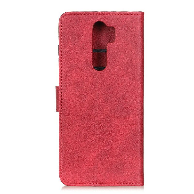 Custodia in pelle Xiaomi Redmi 9 Retro Effetto Pelle Opaca