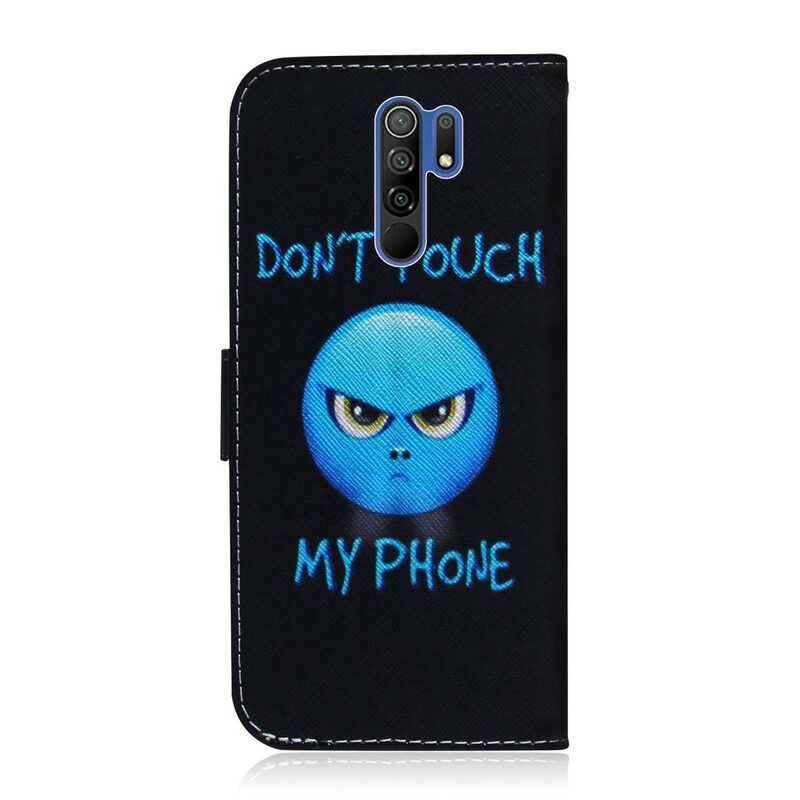 Custodia in pelle Xiaomi Redmi 9 Telefono Emoji