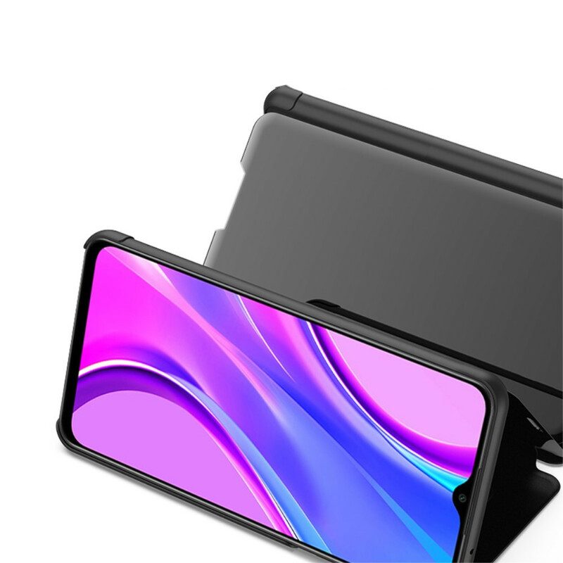 Custodia Xiaomi Redmi 9 Specchio Ed Ecopelle