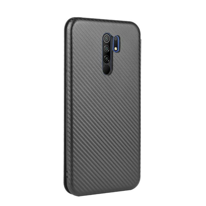 Folio Cover Xiaomi Redmi 9 Custodia in pelle Silicone Colorato Al Carbonio