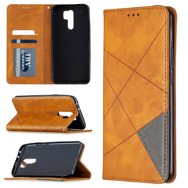 Folio Cover Xiaomi Redmi 9 Custodia in pelle Stile D'artista