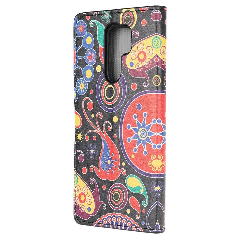 Folio Cover Xiaomi Redmi 9 Disegno Della Galassia