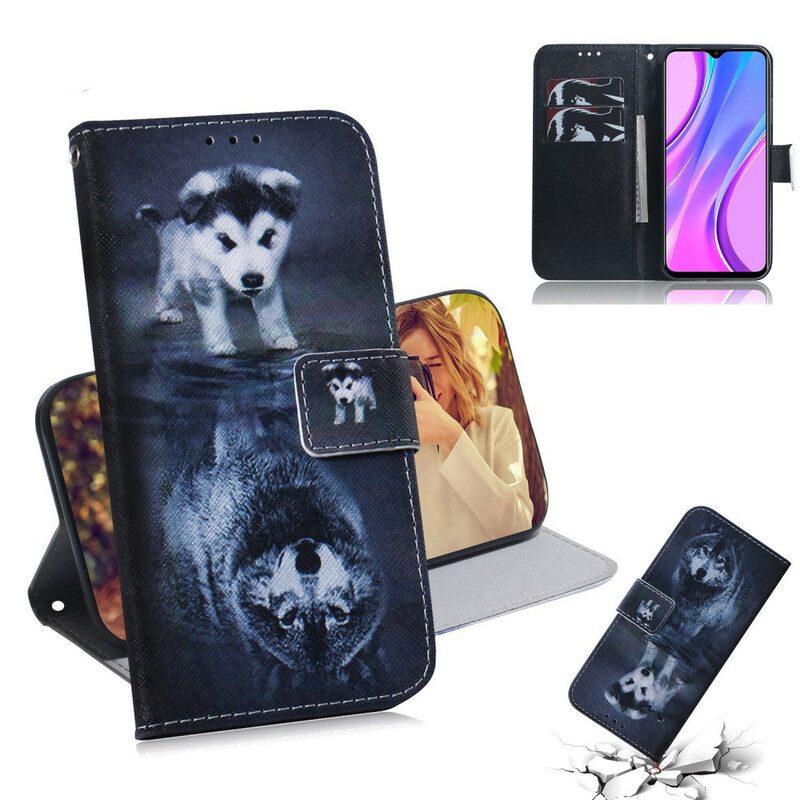 Folio Cover Xiaomi Redmi 9 Ernesto Il Lupo