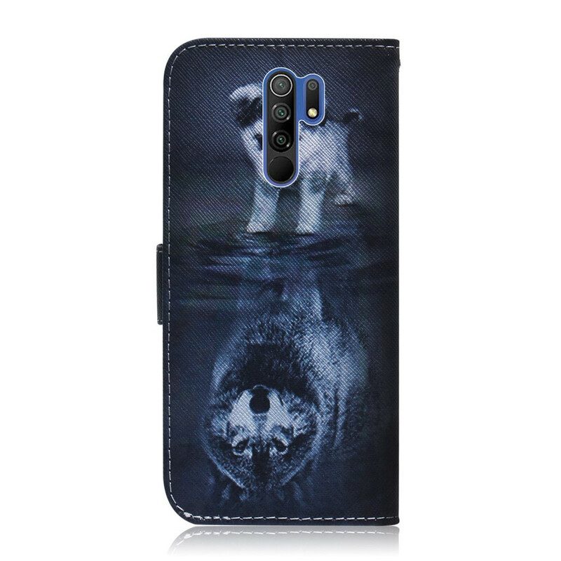 Folio Cover Xiaomi Redmi 9 Ernesto Il Lupo