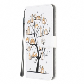 Folio Cover Xiaomi Redmi 9 Gatti Funky Con Cinturino