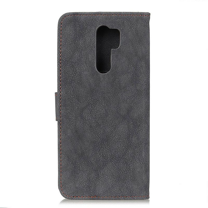 Folio Cover Xiaomi Redmi 9 Khazneh Crosta Di Cuoio Retrò