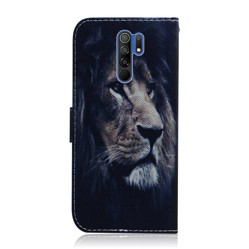 Folio Cover Xiaomi Redmi 9 Leone Sognante