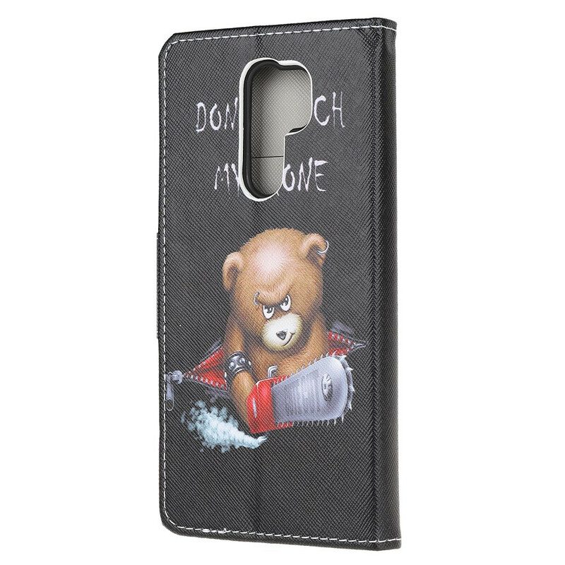 Folio Cover Xiaomi Redmi 9 Orso Pericoloso